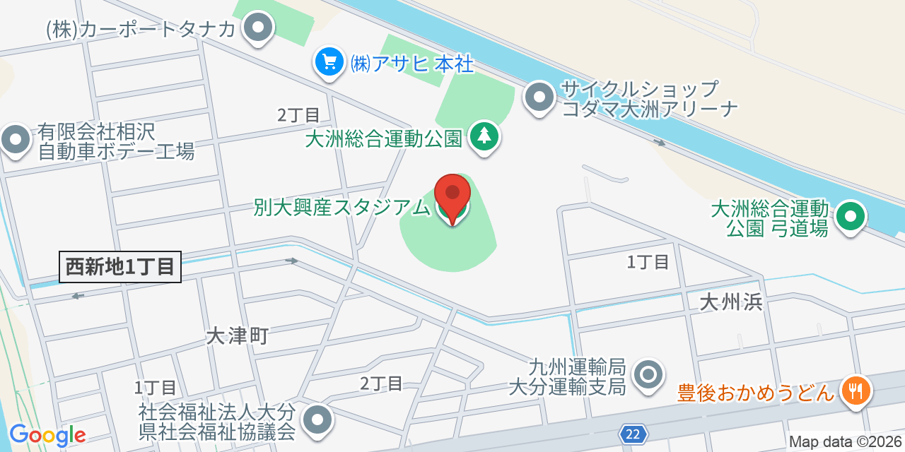 DREAM MATCH の地図