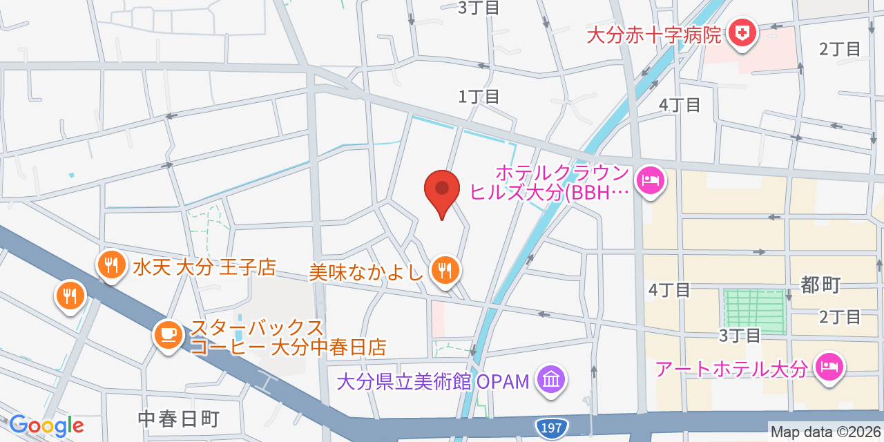 大分ソフトパーク の地図