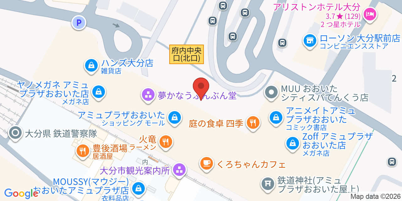 オオイタ・スケートボードフェス2026 の地図